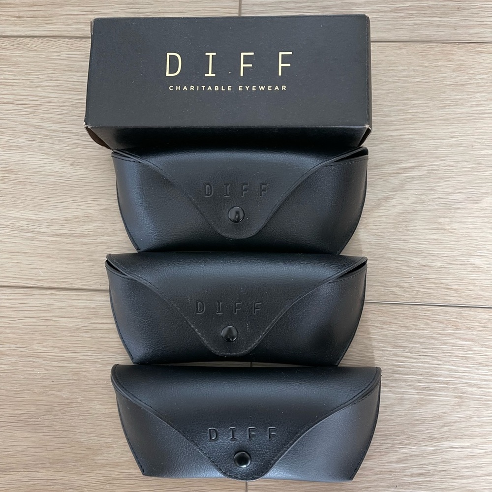 DIFF Eyewear Cases - THREE - Plus One Box